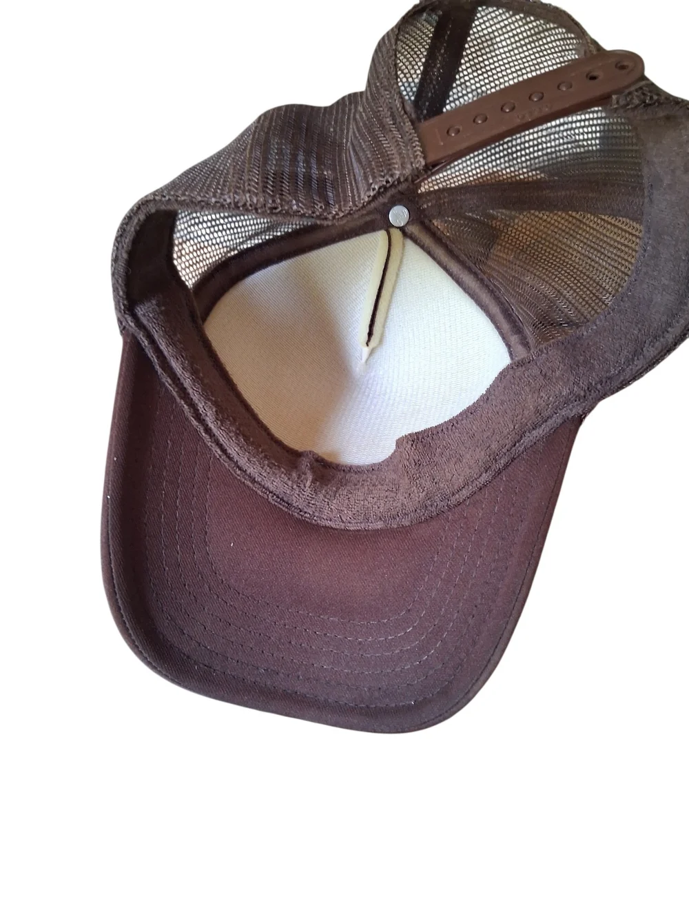 Vintage Huston Brown Mesh Adjustable Trucker Cap